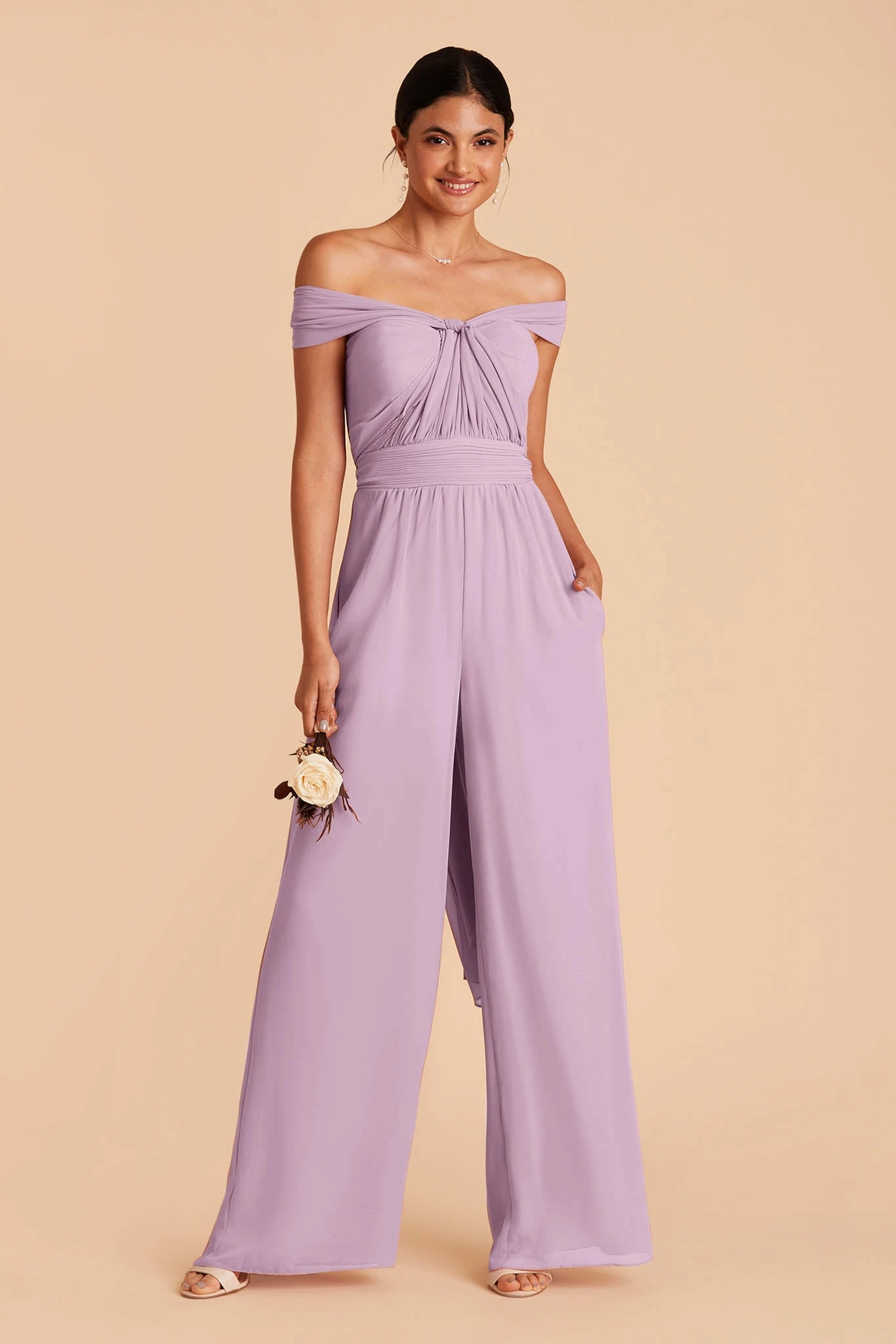Gigi Convertible Jumpsuit - Lavender - Image 3