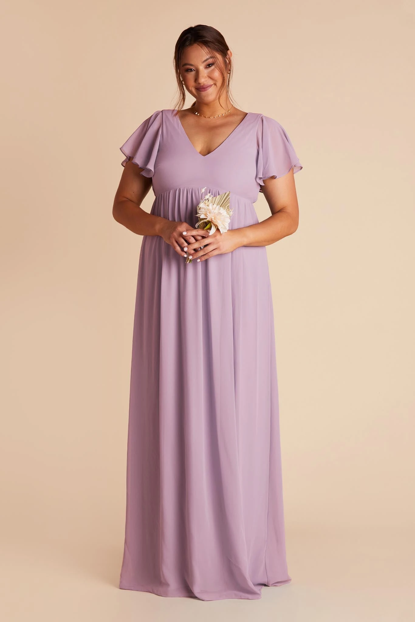 Hannah Empire Dress - Lavender - Image 9