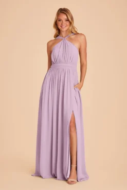 Kiko Chiffon Dress - Lavender