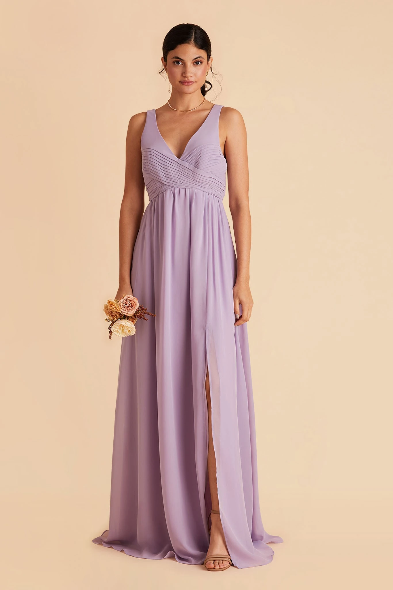 Laurie Empire Dress - Lavender - Image 3