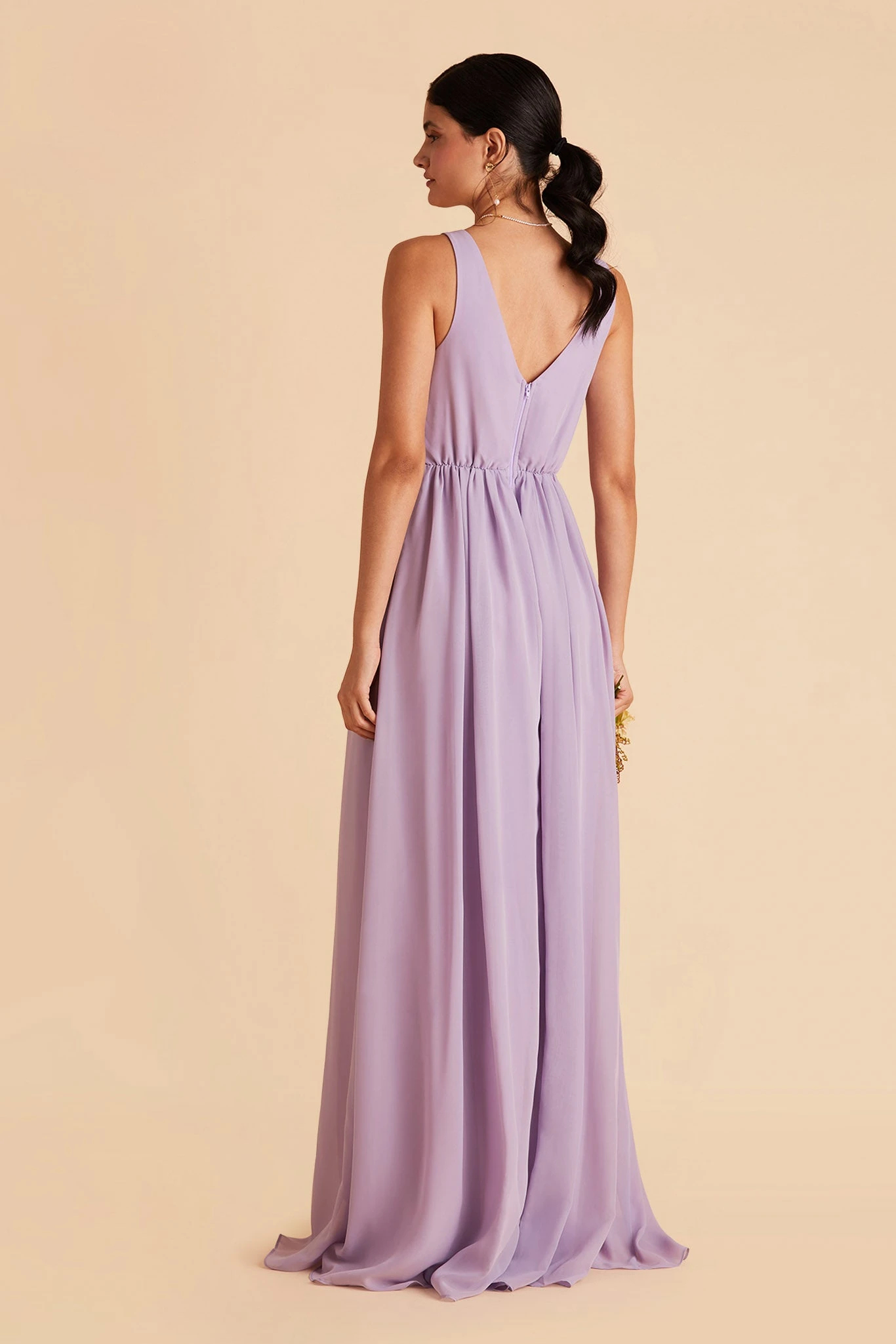 Laurie Empire Dress - Lavender - Image 4
