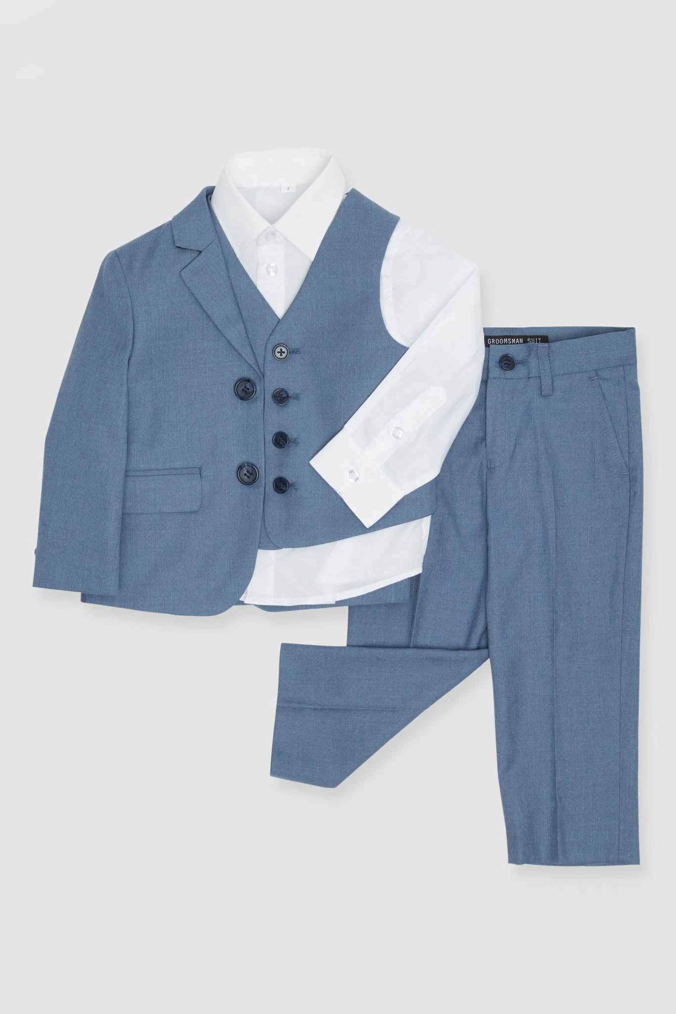 Light Blue Kids Suit By SuitShop - Image 2