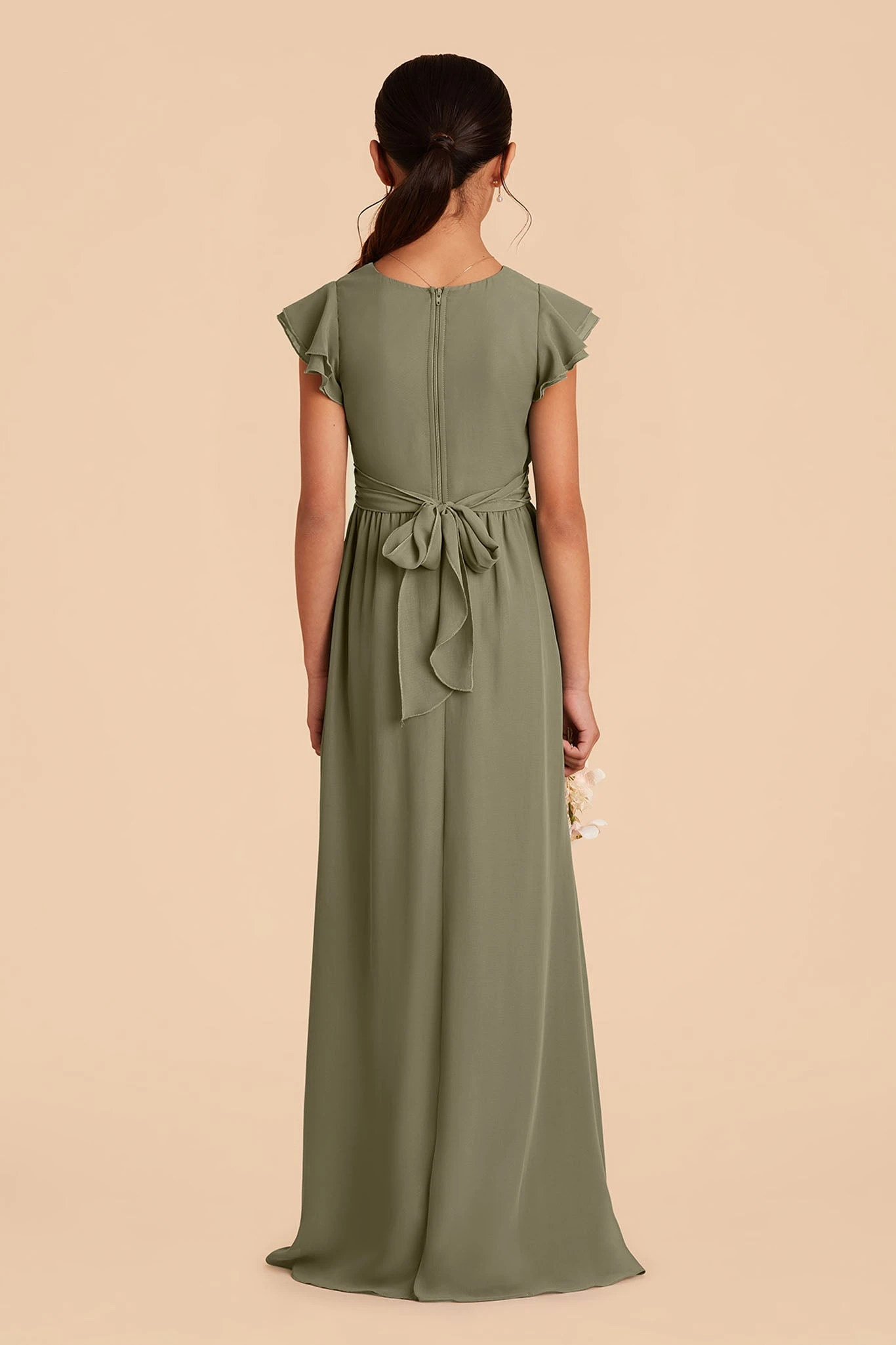 Celine Junior Dress - Moss Green - Image 2