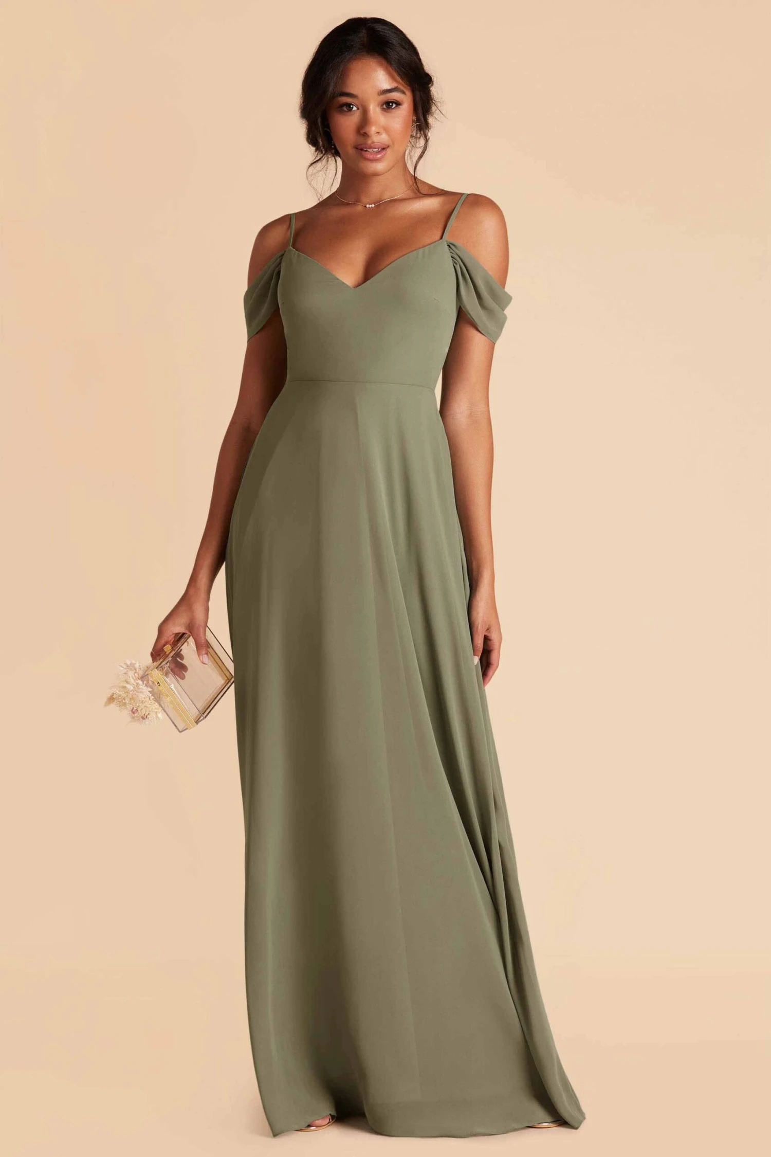 Devin Convertible Dress - Moss Green - Image 12