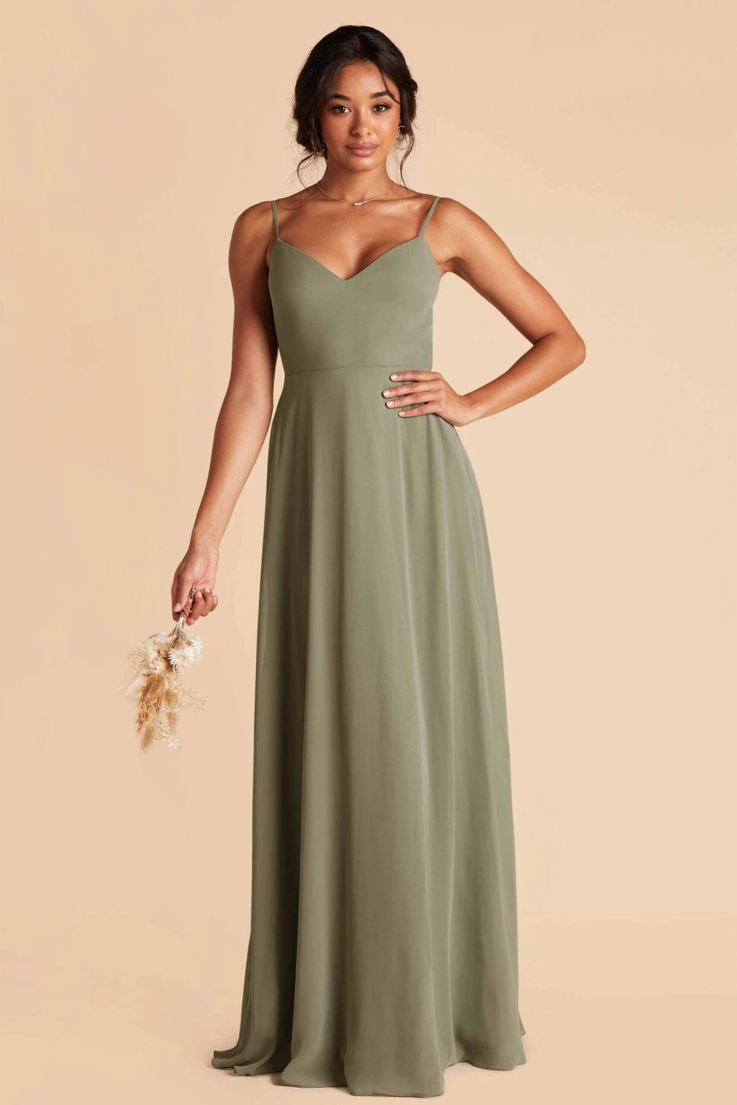 Devin Convertible Dress - Moss Green - Image 14