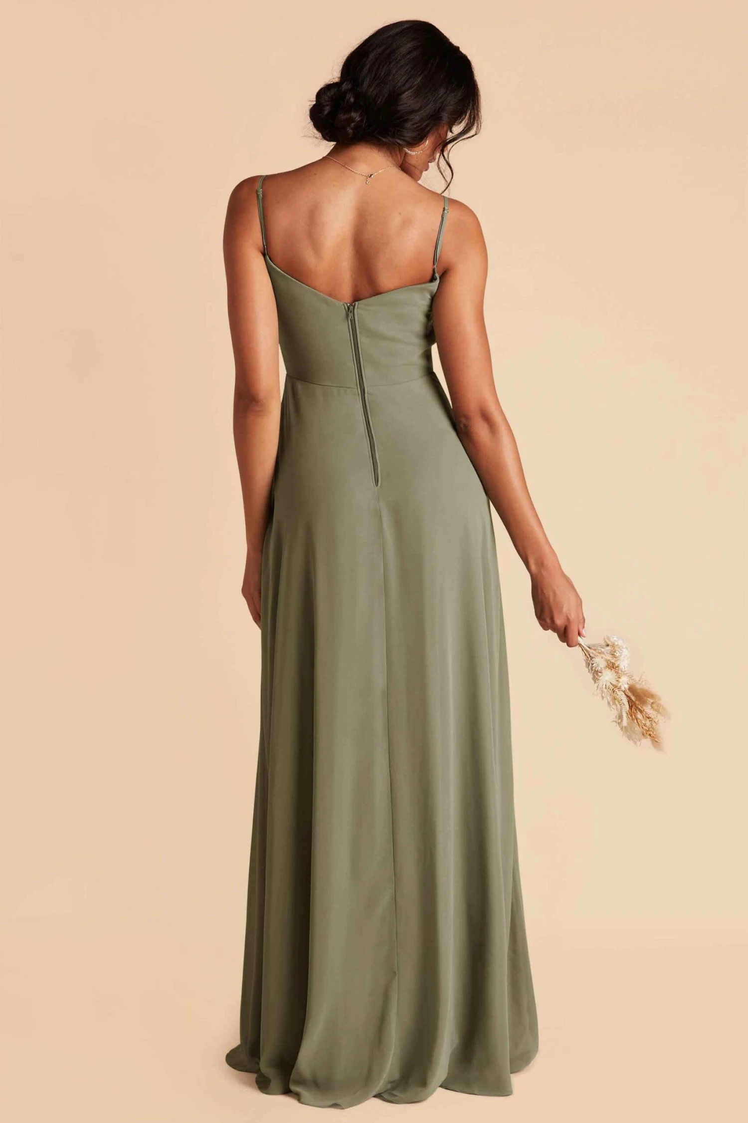 Devin Convertible Dress - Moss Green - Image 15