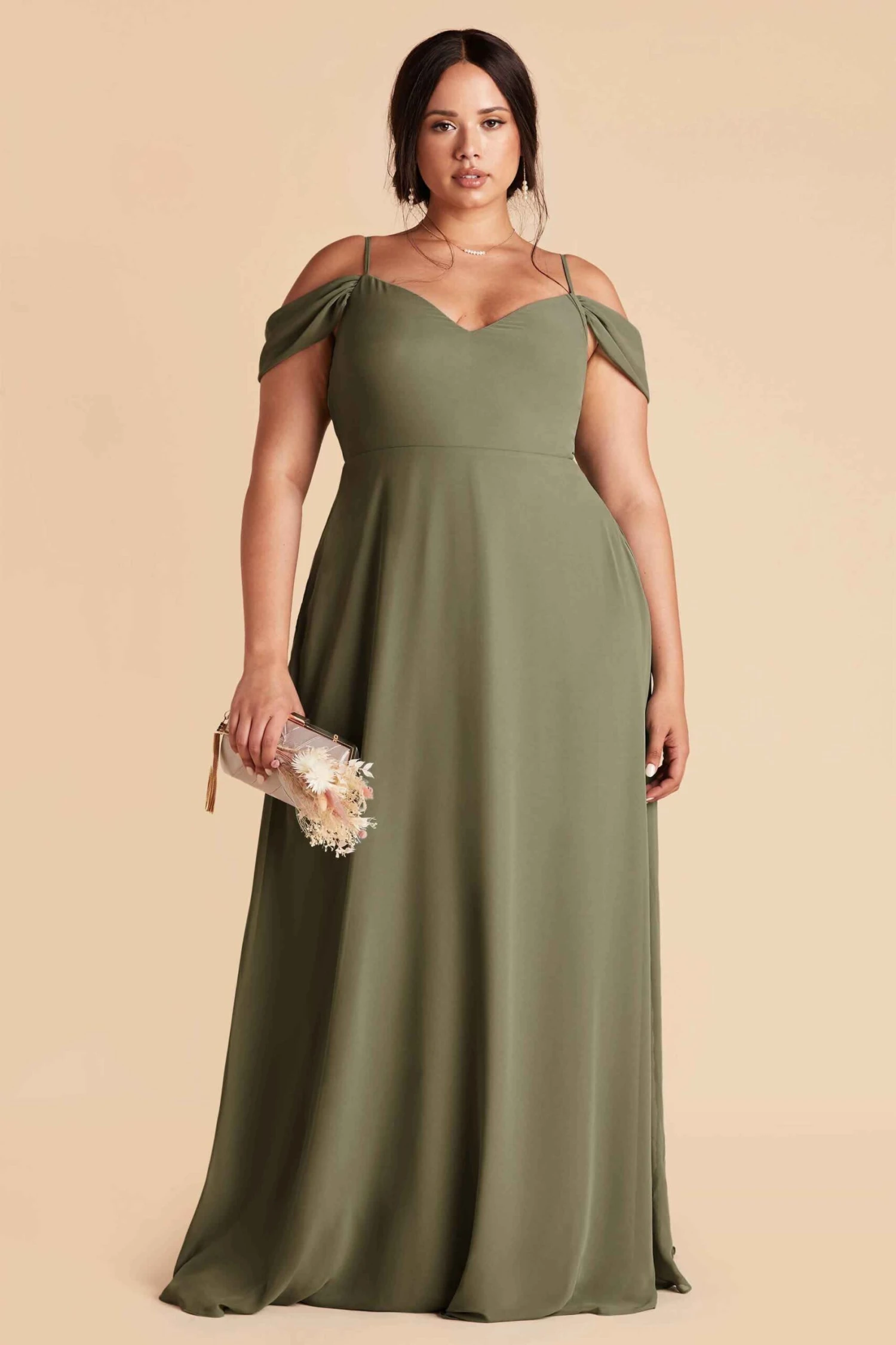 Devin Convertible Dress - Moss Green - Image 16
