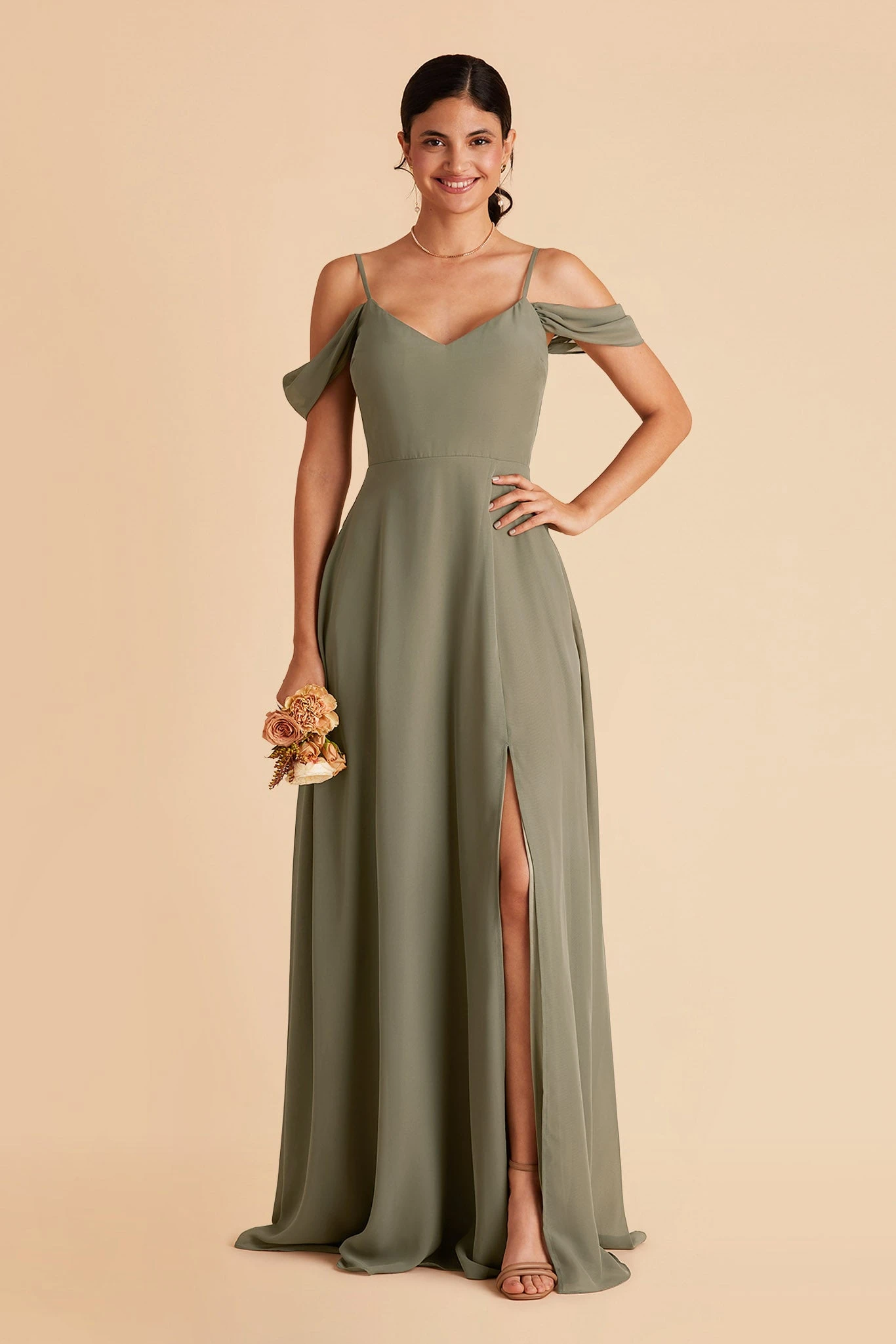 Devin Convertible Dress - Moss Green - Image 7