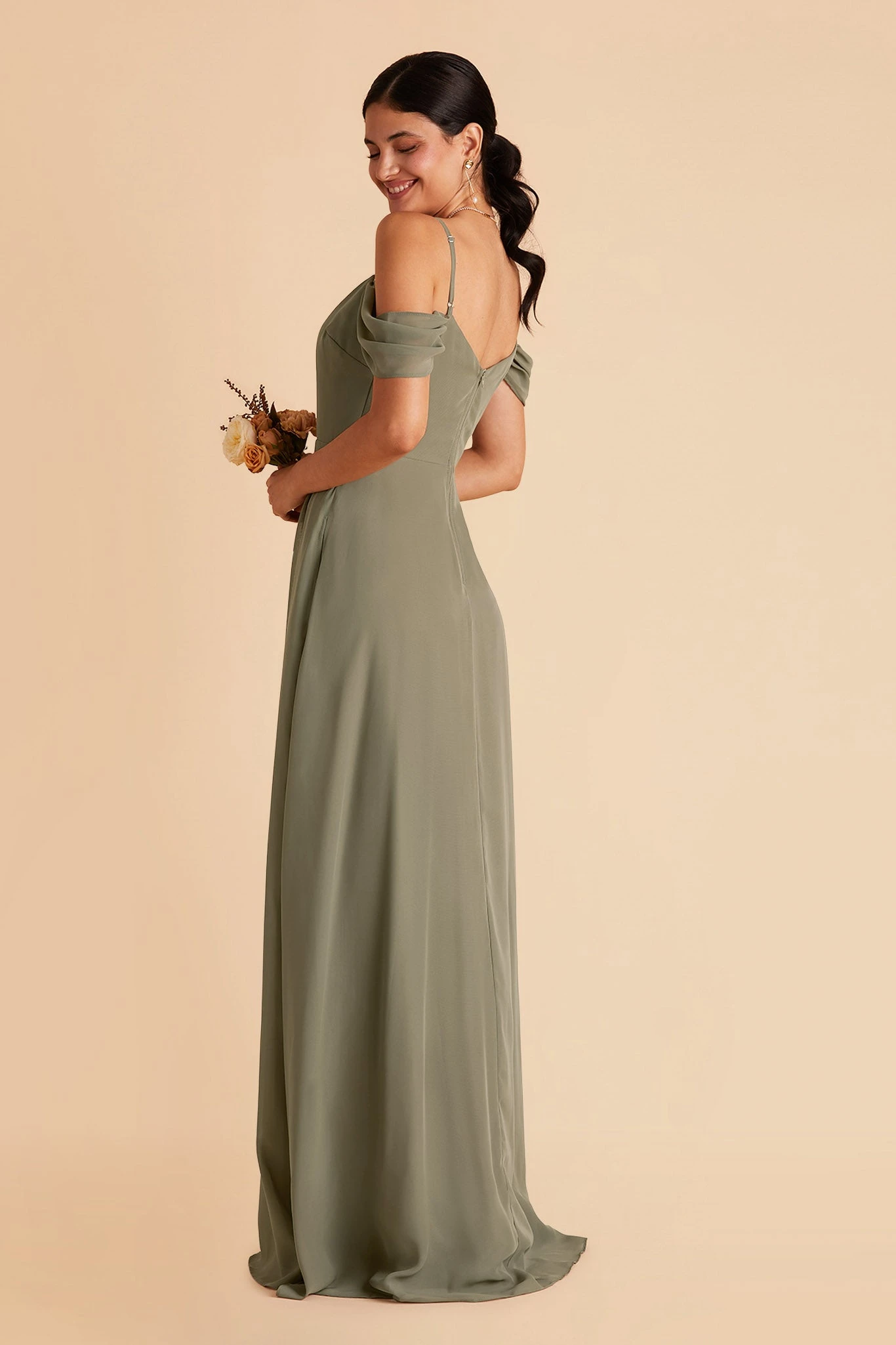 Devin Convertible Dress - Moss Green - Image 10