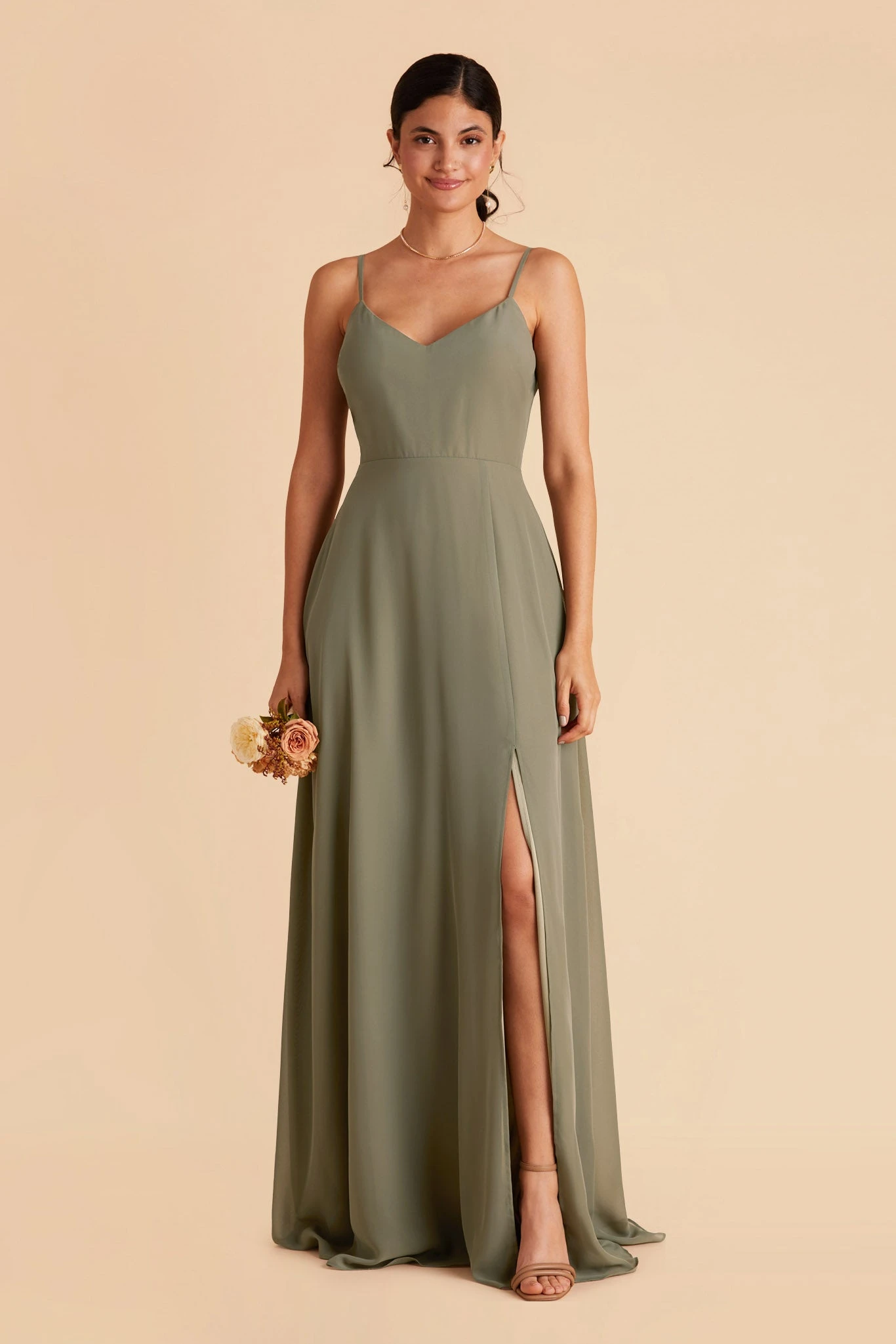 Devin Convertible Dress - Moss Green - Image 9