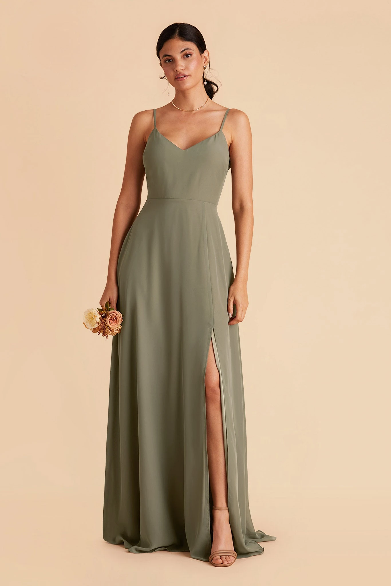 Devin Convertible Dress - Moss Green - Image 3