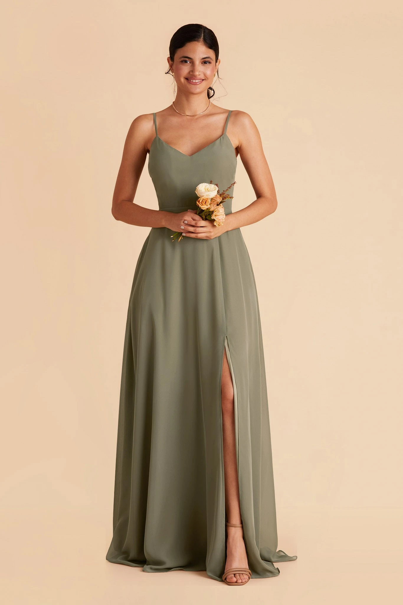 Devin Convertible Dress - Moss Green - Image 5