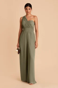 Gigi Convertible Jumpsuit - Moss Green