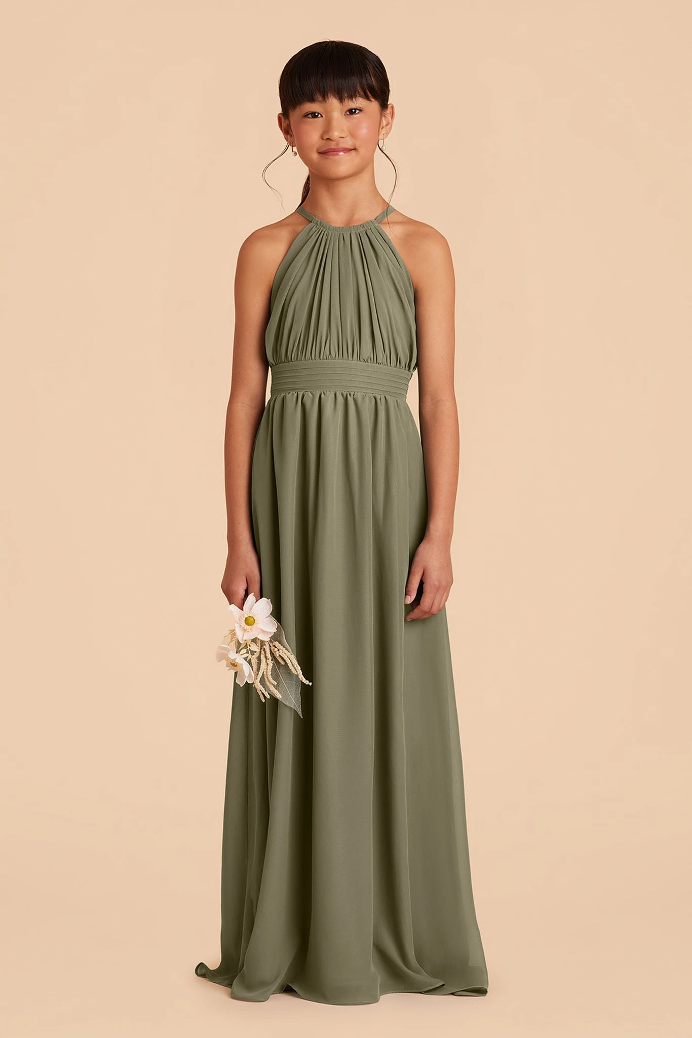 Sienna Junior Dress - Moss Green - Image 3