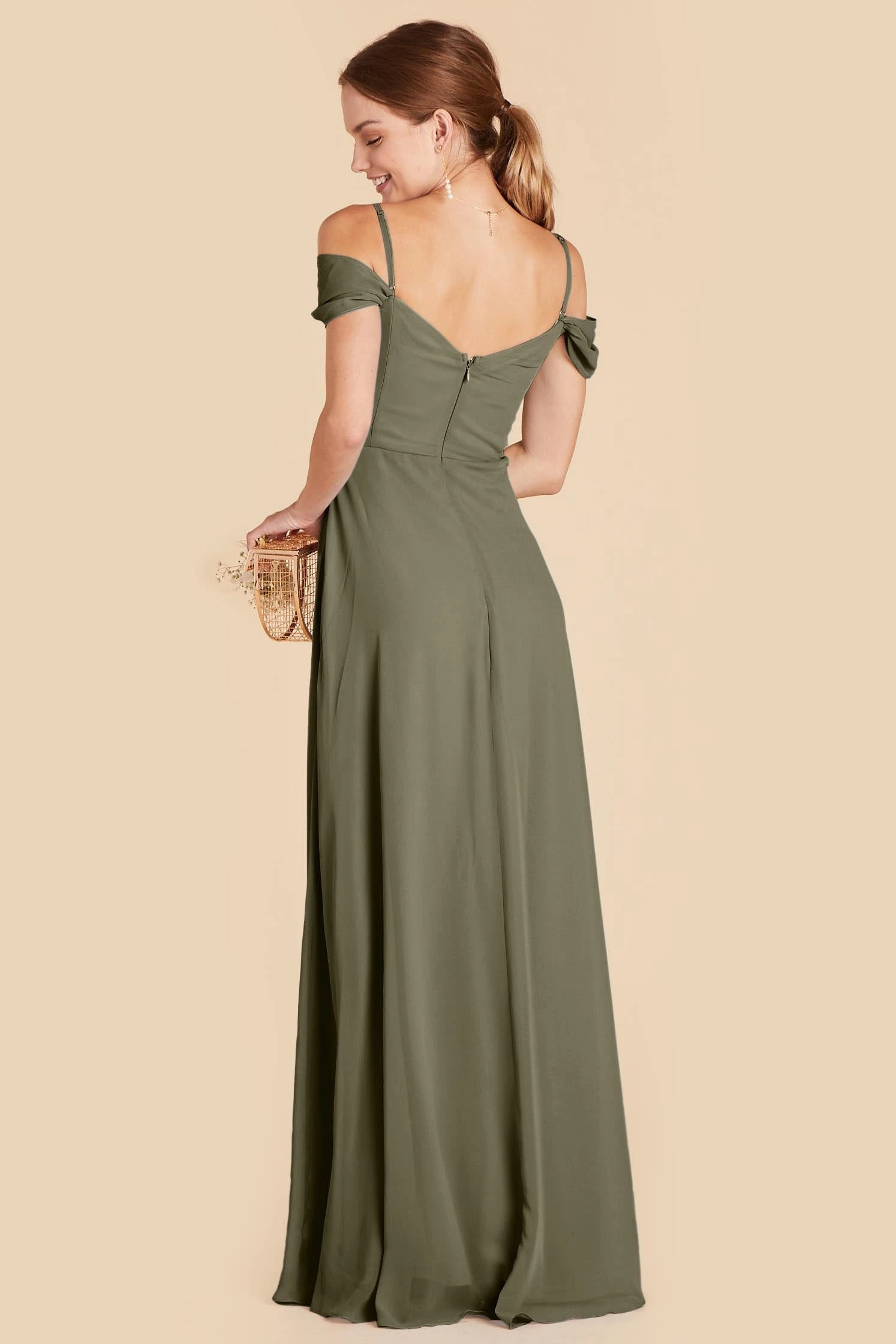 Spence Convertible Dress - Moss Green - Image 9