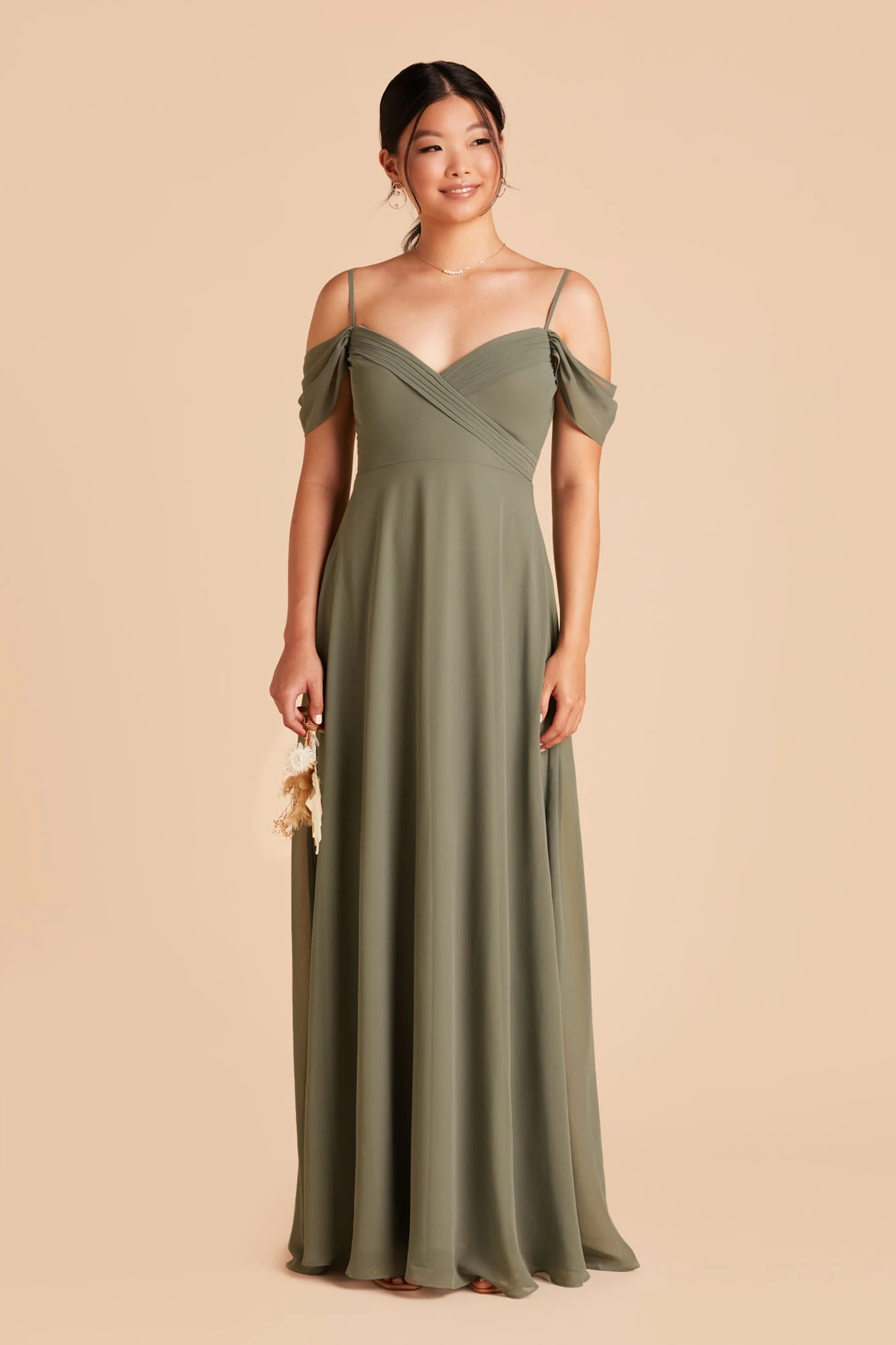 Spence Convertible Dress - Moss Green