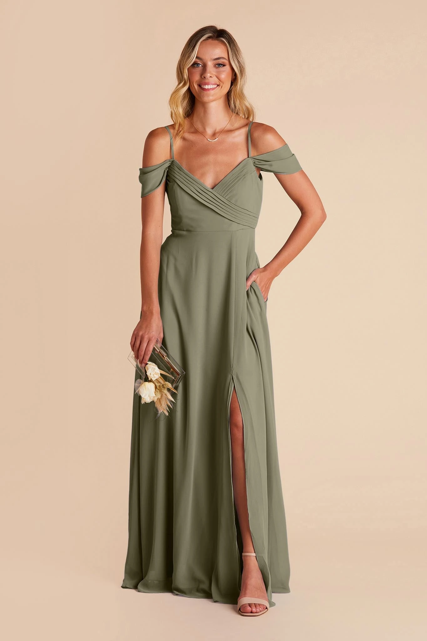 Spence Convertible Dress - Moss Green - Image 7