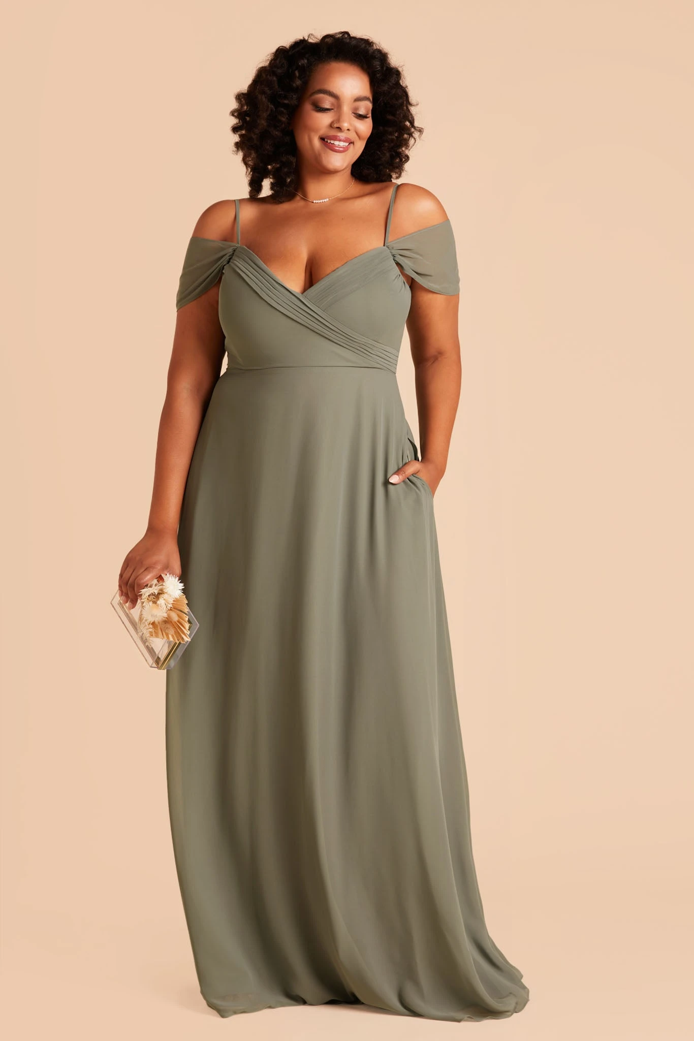 Spence Convertible Dress - Moss Green - Image 13