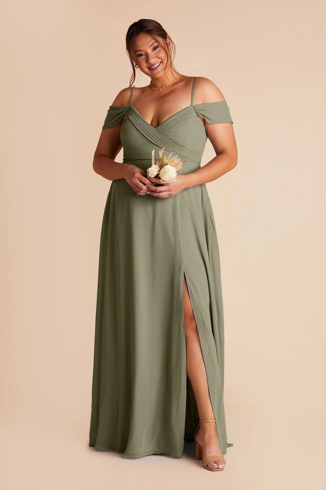 Spence Convertible Dress - Moss Green - Image 2