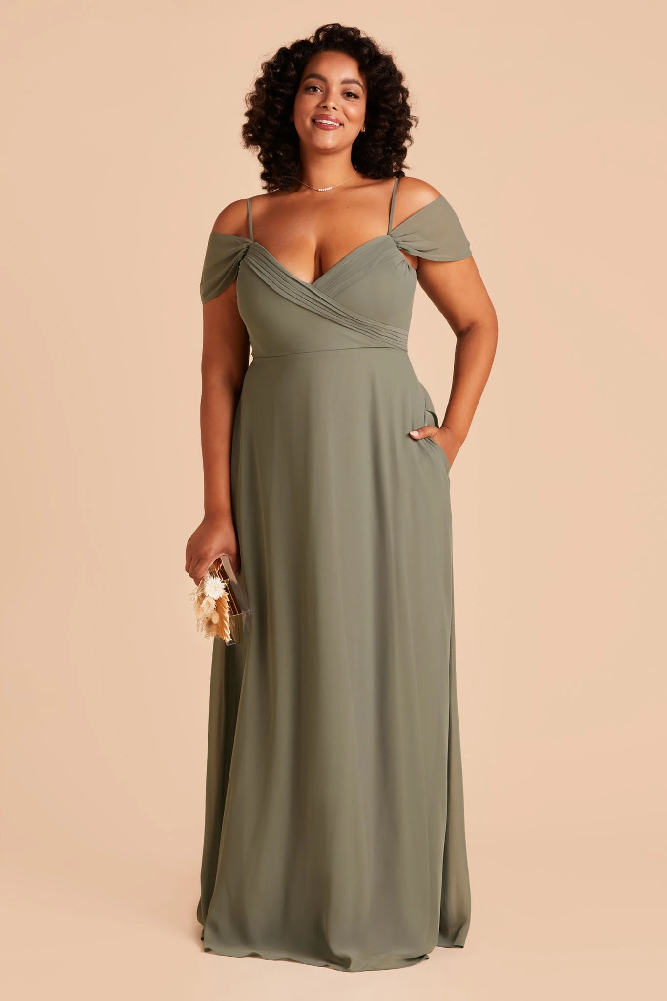 Spence Convertible Dress - Moss Green - Image 12