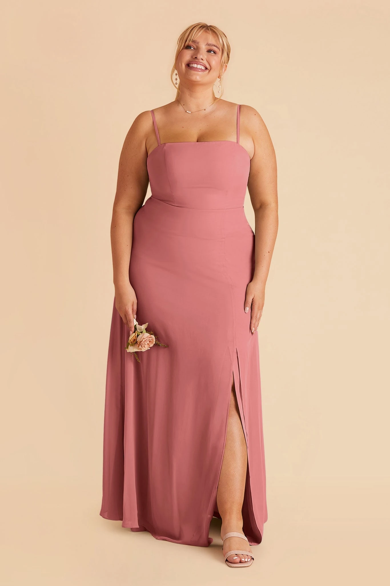 Chris Convertible Chiffon Dress - Mulberry - Image 8