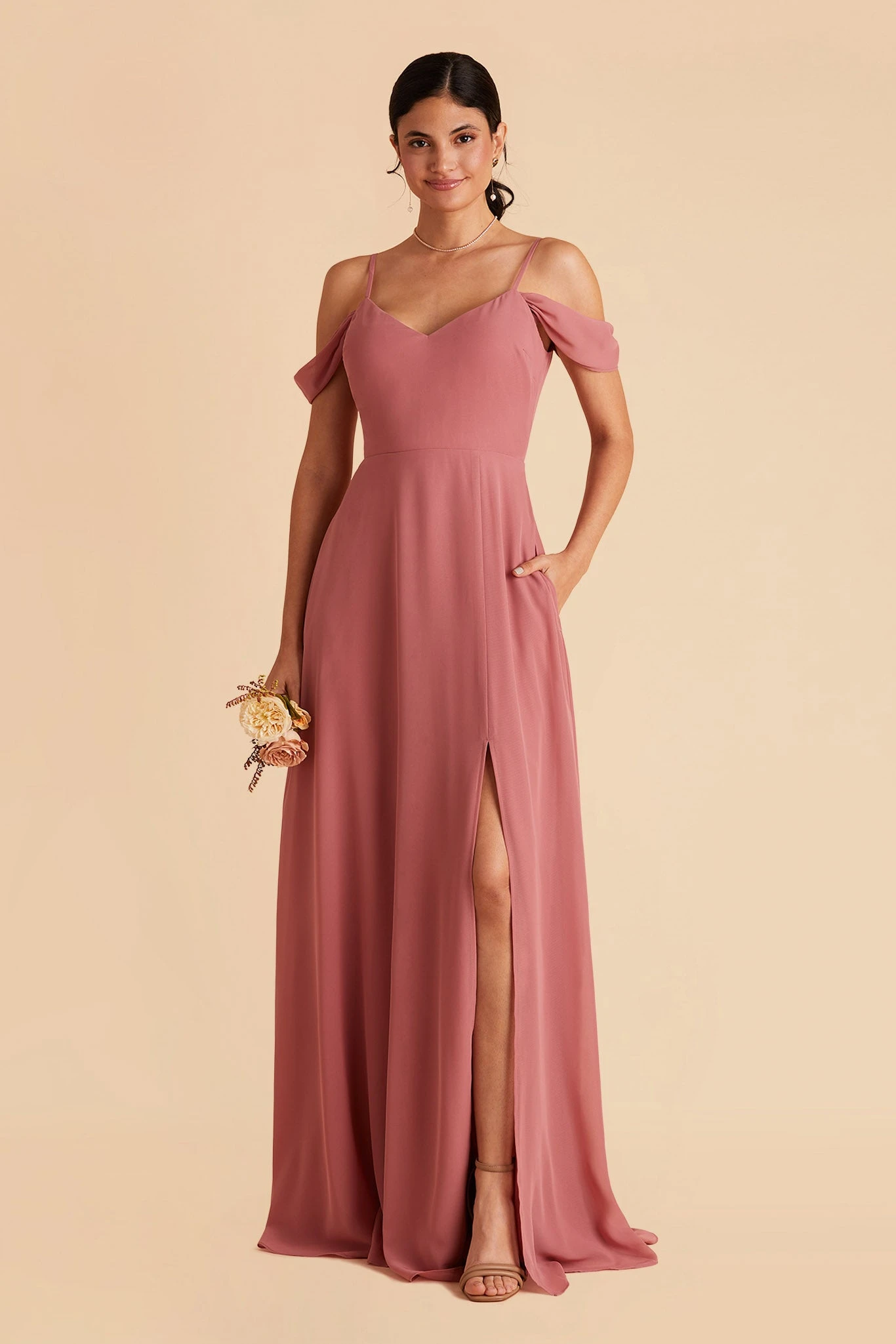 Devin Convertible Dress - Mulberry - Image 5