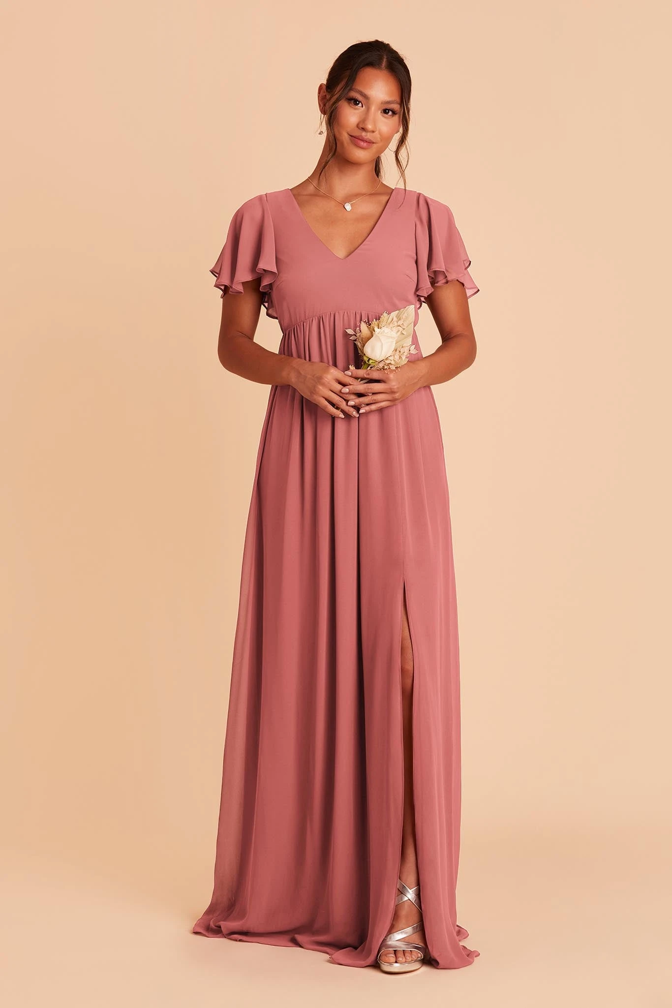 Hannah Empire Dress - Mulberry