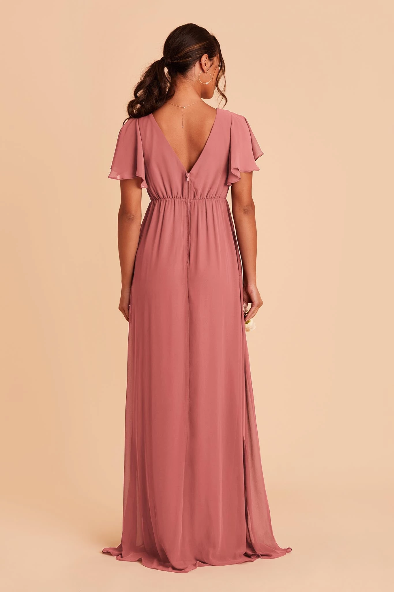 Hannah Empire Dress - Mulberry - Image 6