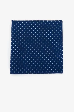 Didi Pocket Square - Navy Dot