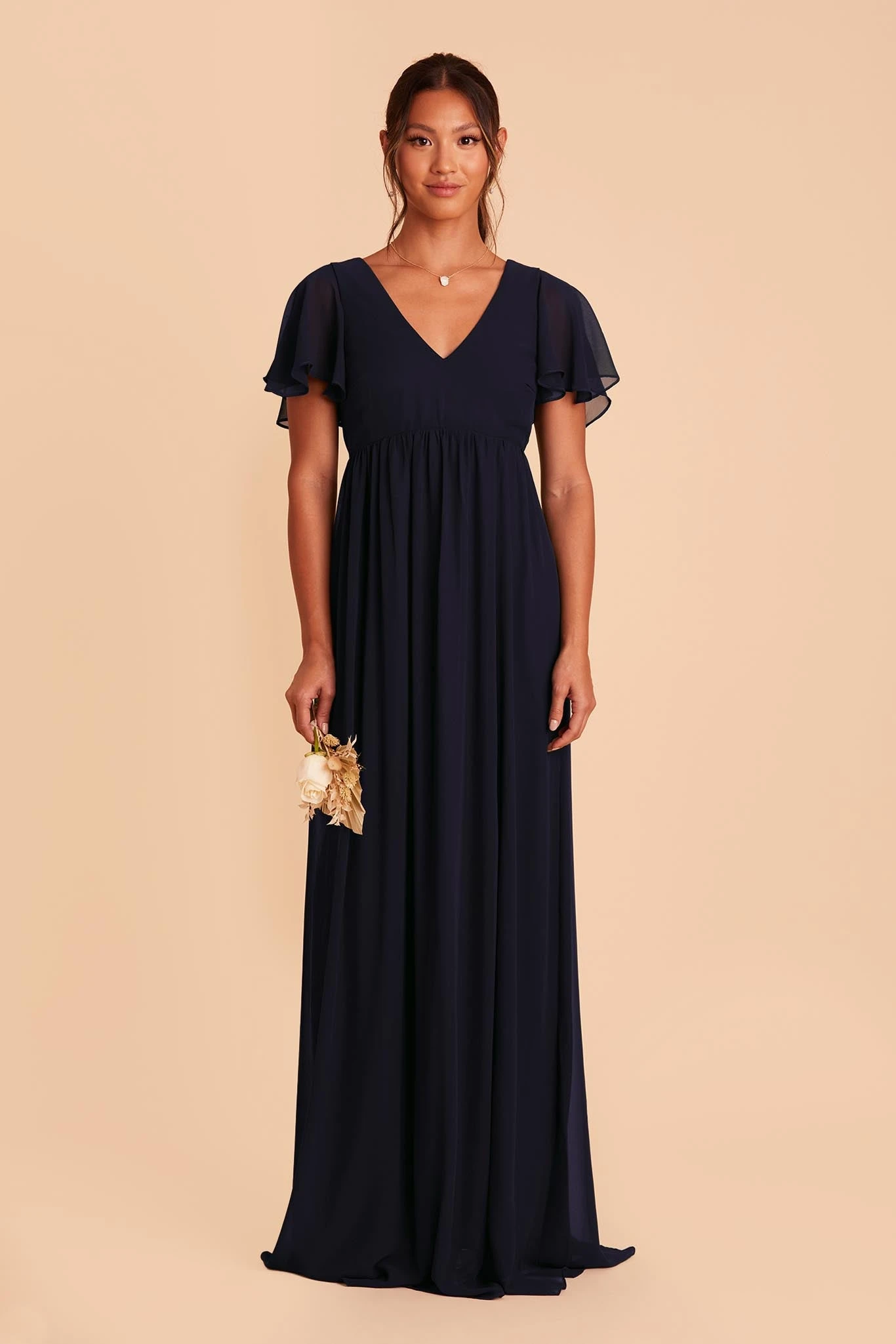 Hannah Empire Dress - Navy - Image 6