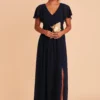 Hannah Empire Dress - Navy