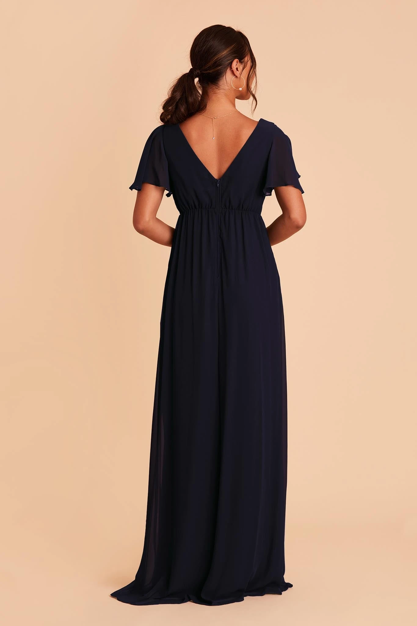 Hannah Empire Dress - Navy - Image 7