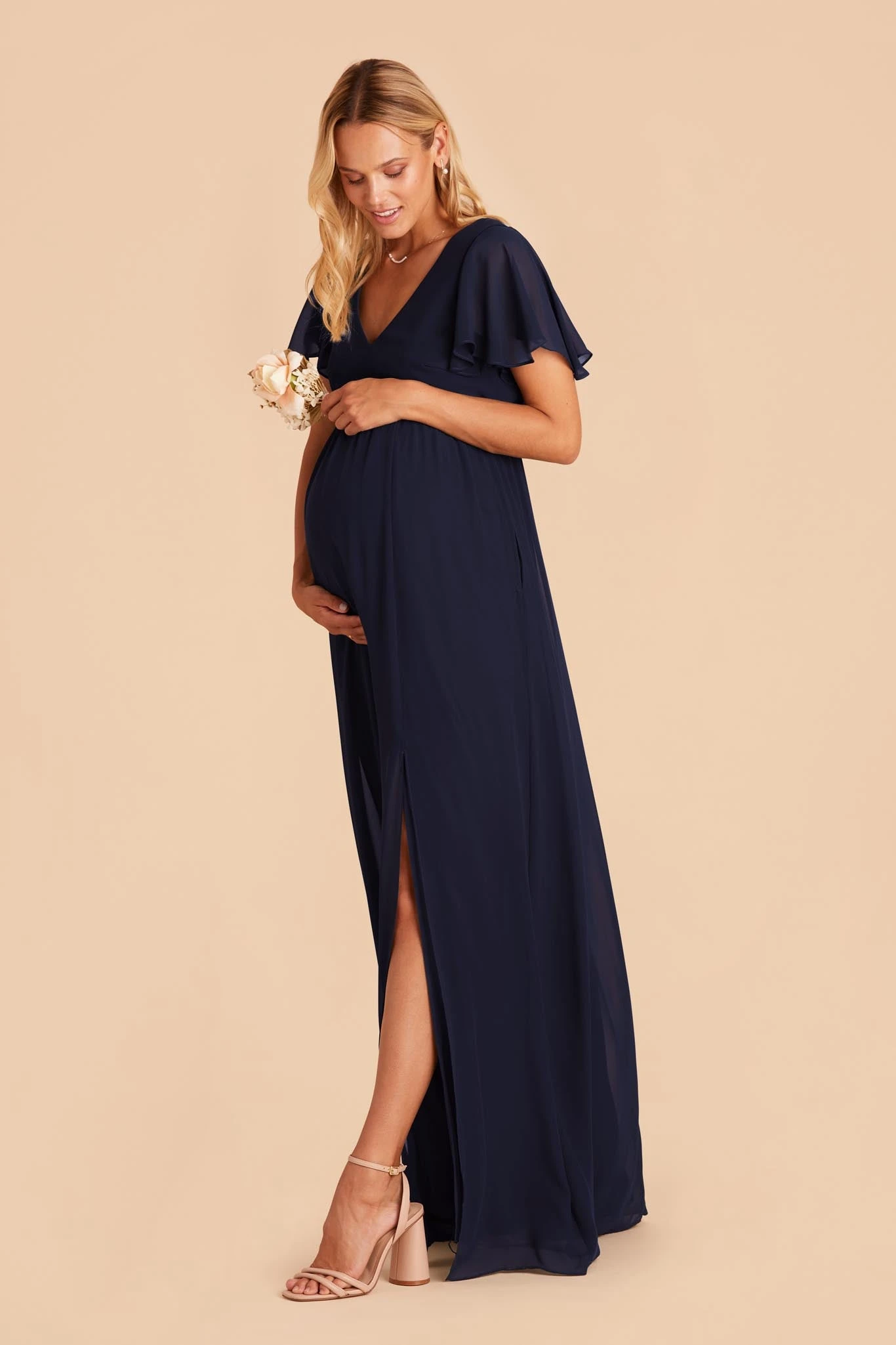 Hannah Empire Dress - Navy - Image 2