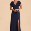Hannah Crepe Dress - Navy