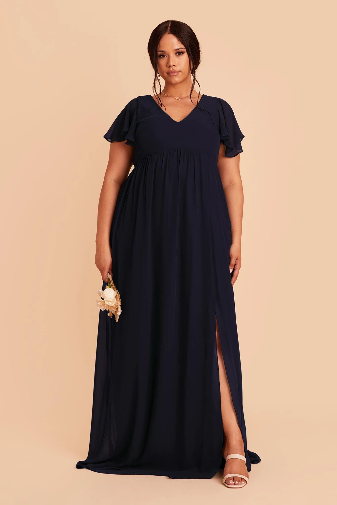Hannah Empire Dress - Navy - Image 3