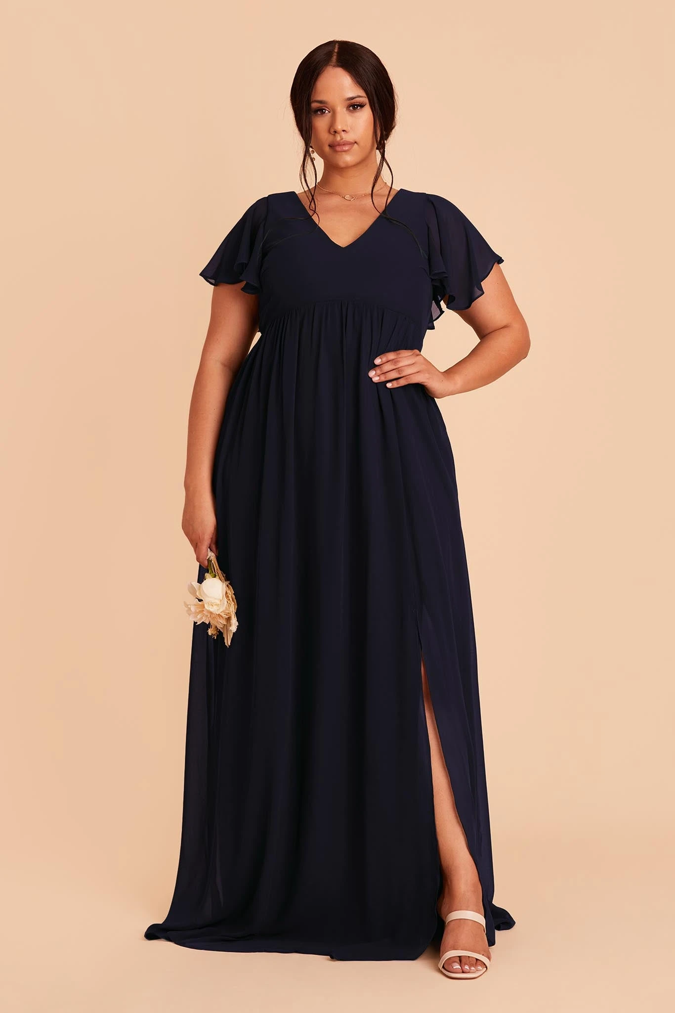 Hannah Empire Dress - Navy - Image 8
