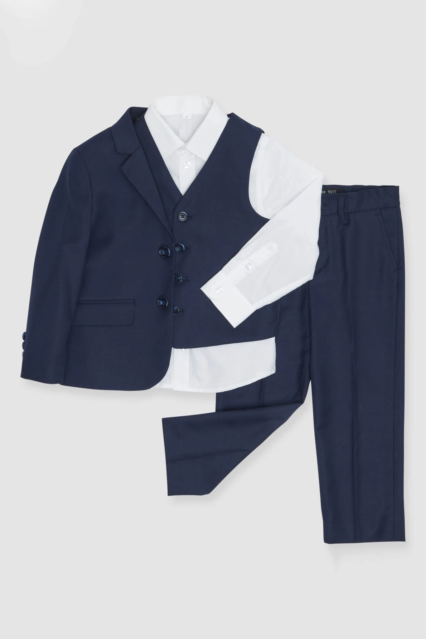 Navy Blue Kids Suit By SuitShop - Image 2
