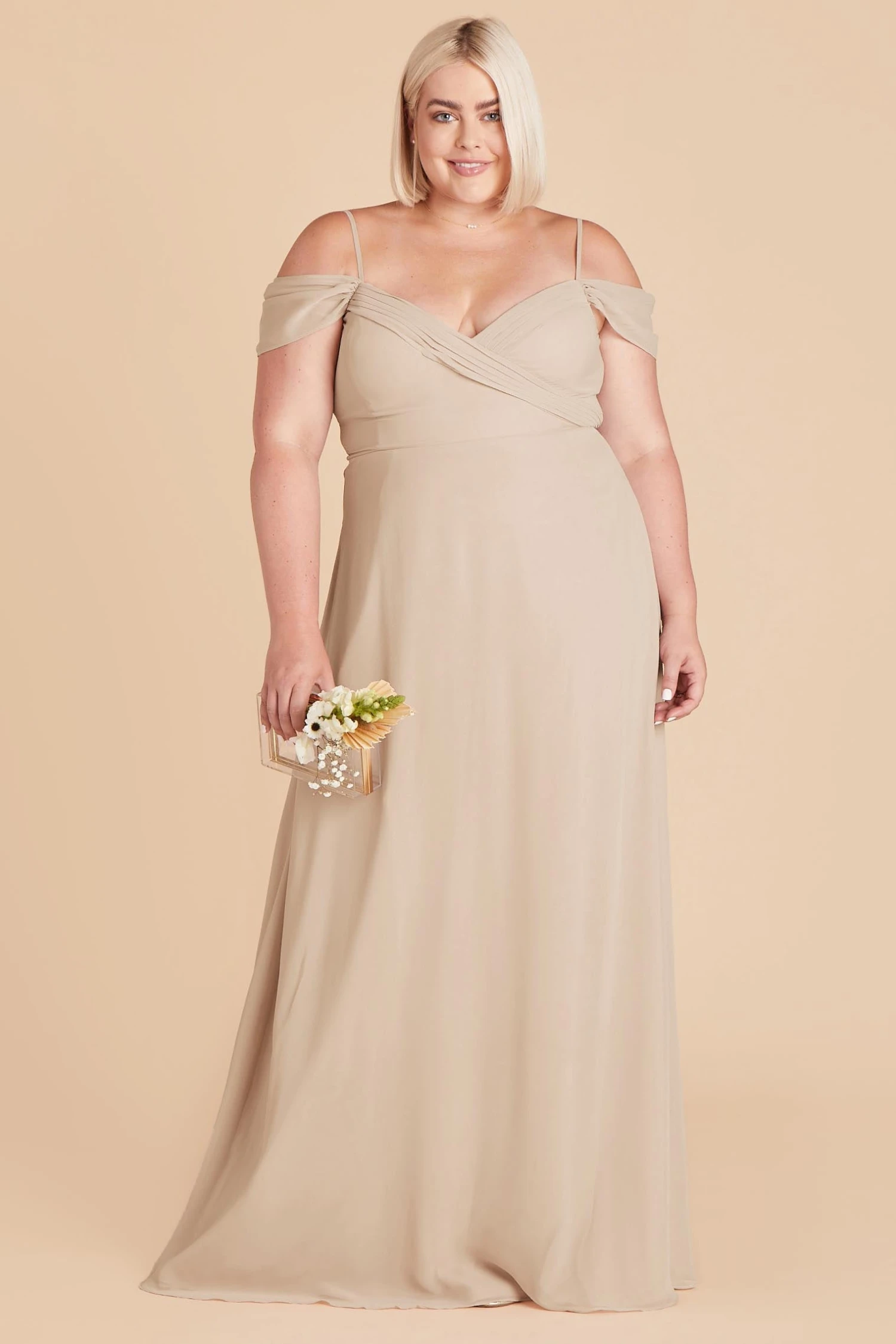 Spence Convertible Dress - Neutral Champagne - Image 15