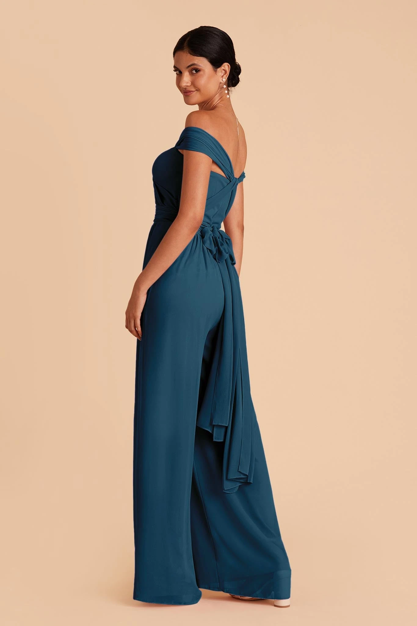 Gigi Convertible Jumpsuit - Ocean Blue - Image 5