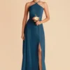 Juliet Chiffon Dress - Ocean Blue