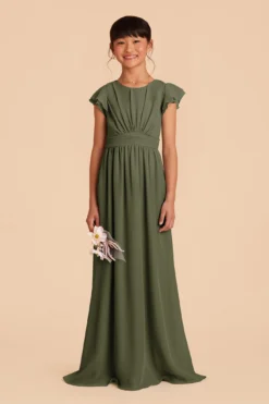 Celine Junior Dress - Olive