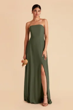Chris Convertible Chiffon Dress - Olive