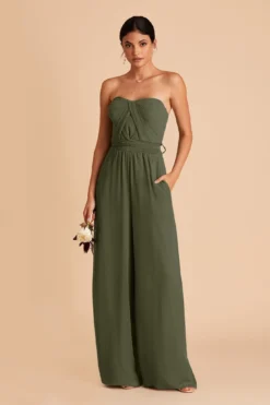 Gigi Convertible Jumpsuit - Olive