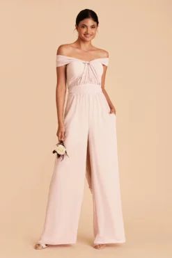 Gigi Convertible Jumpsuit - Pale Blush