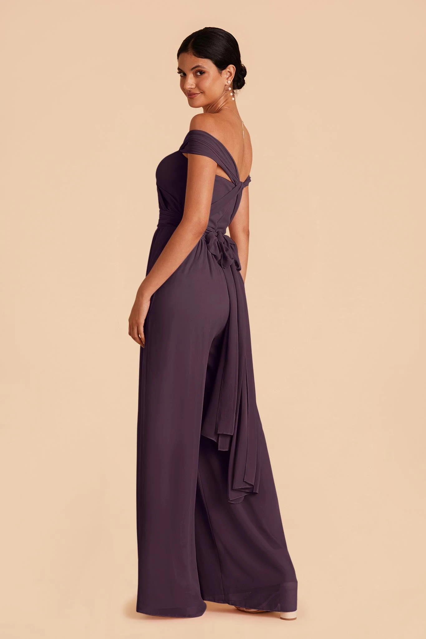 Gigi Convertible Jumpsuit - Plum - Image 6
