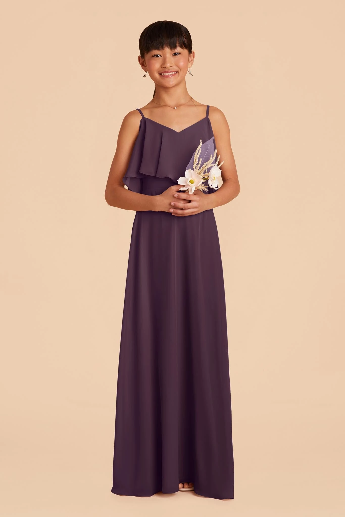 Janie Convertible Junior Dress - Plum