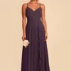 Theresa Chiffon Dress - Plum