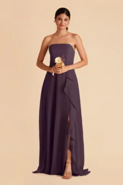 Winnie Convertible Chiffon Dress - Plum