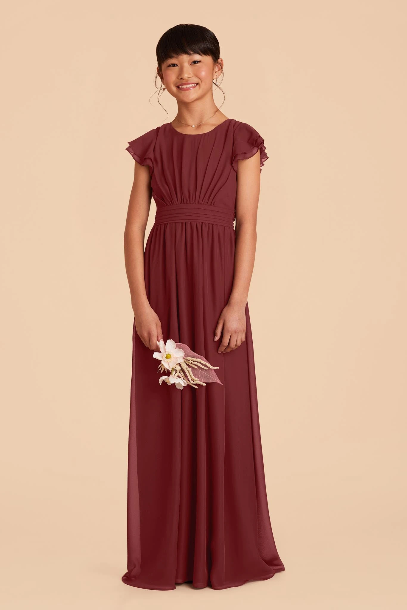 Celine Junior Dress - Rosewood - Image 3