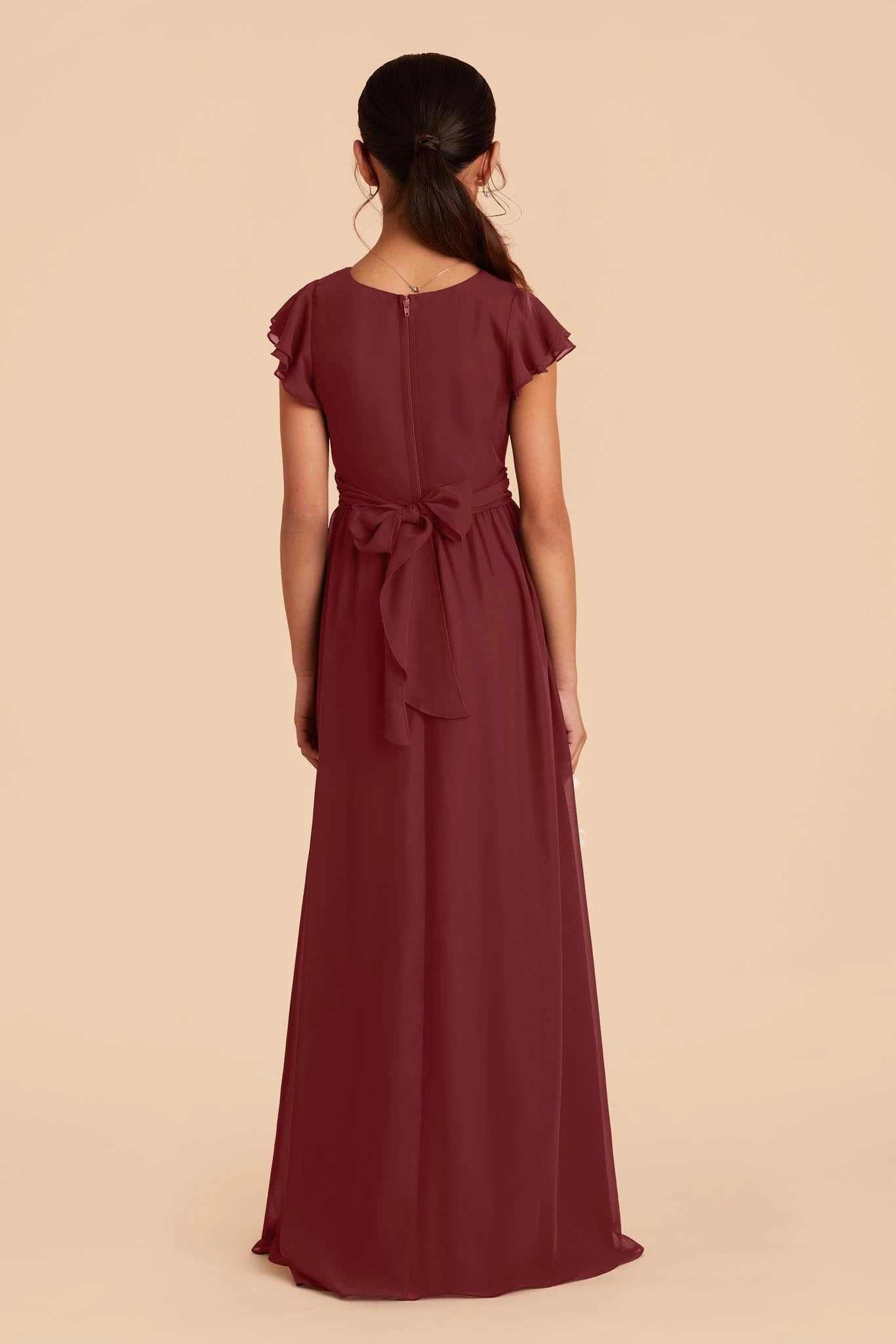 Celine Junior Dress - Rosewood - Image 4
